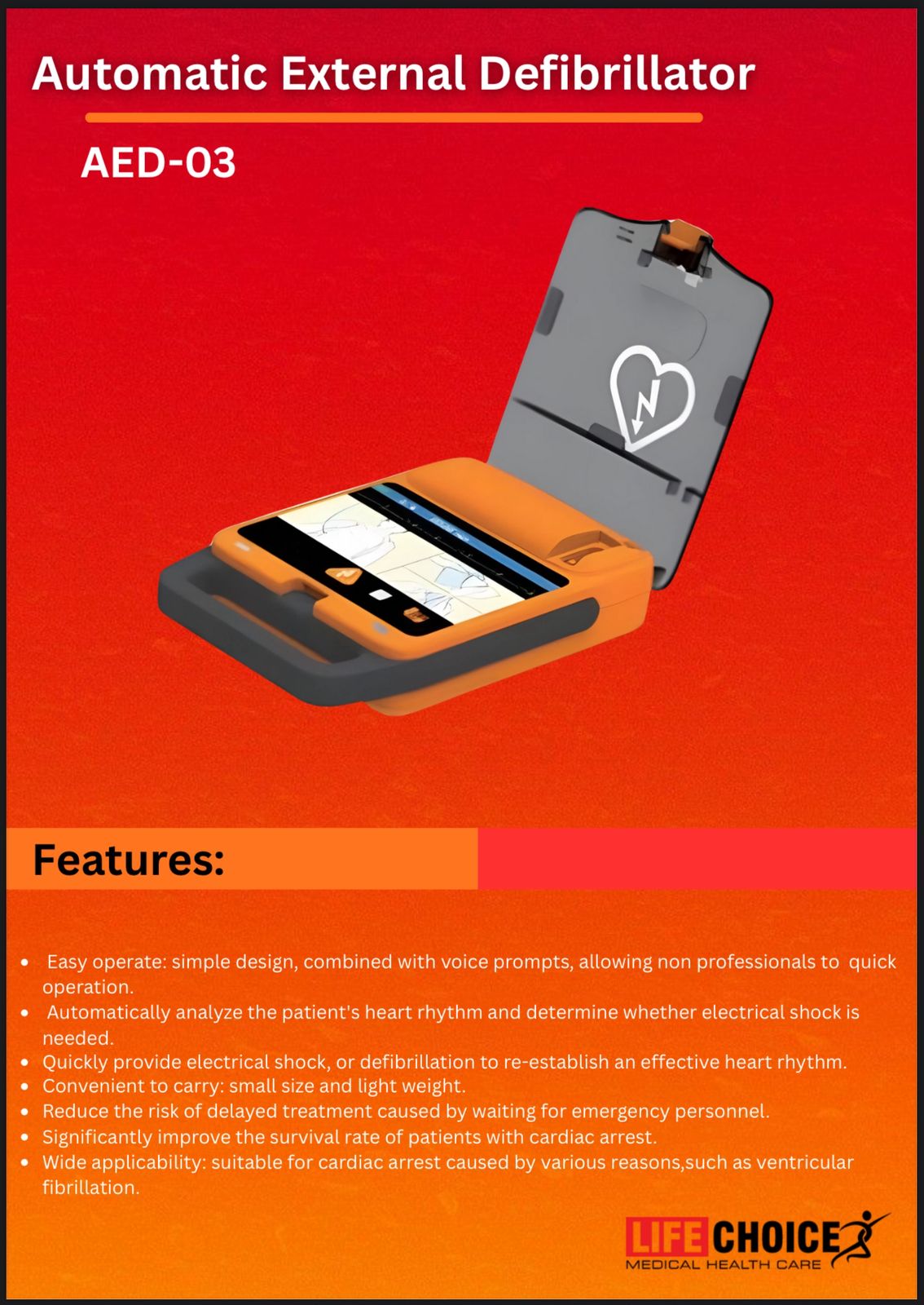 Defibrillator.